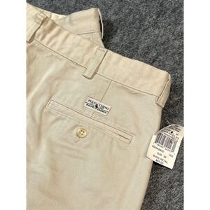 Polo Ralph Lauren Chino Shorts Mens Size 36 Beige Pleated Casual Vintage